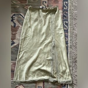 Top Shop olive green skirt